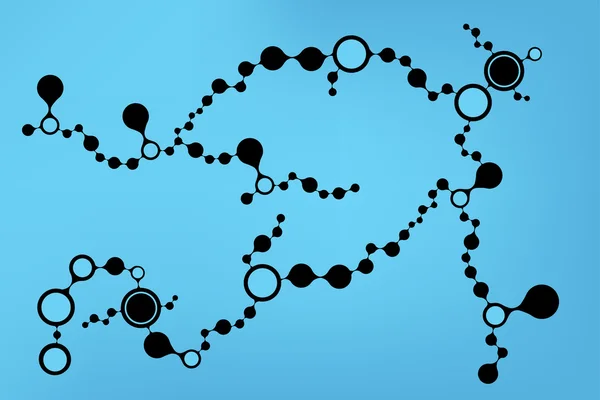 Фон структуры молекулы ДНК. Векторная иллюстрация eps10 — стоковый вектор