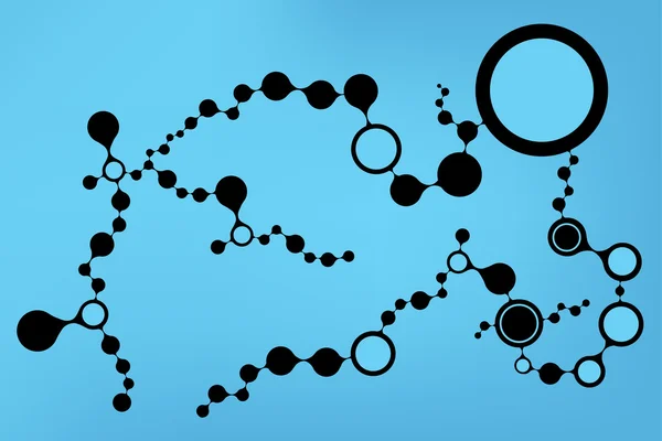 Structure des molécules d'ADN fond. illustration vectorielle eps10 — Image vectorielle