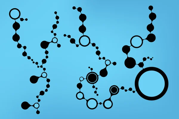 Structure des molécules d'ADN fond. illustration vectorielle eps10 — Image vectorielle