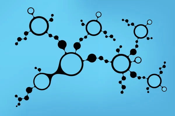 Struttura della molecola di DNA sfondo. eps10 illustrazione vettoriale — Vettoriale Stock