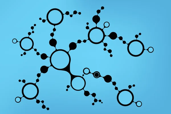 Struttura della molecola di DNA sfondo. eps10 illustrazione vettoriale — Vettoriale Stock