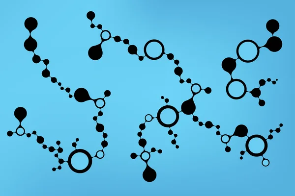 Structure des molécules d'ADN fond. illustration vectorielle eps10 — Image vectorielle