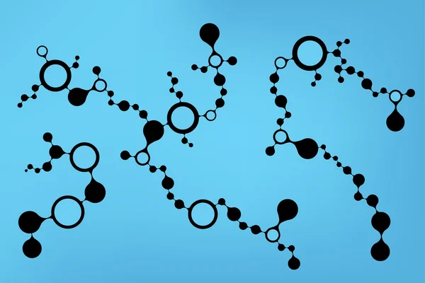 Structure des molécules d'ADN fond. illustration vectorielle eps10 — Image vectorielle