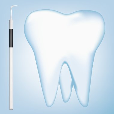 diş ve diş araçları tasarım öğeleri. eps10 vektör çizim