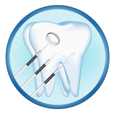 diş ve diş araçları tasarım öğeleri. eps10 vektör çizim