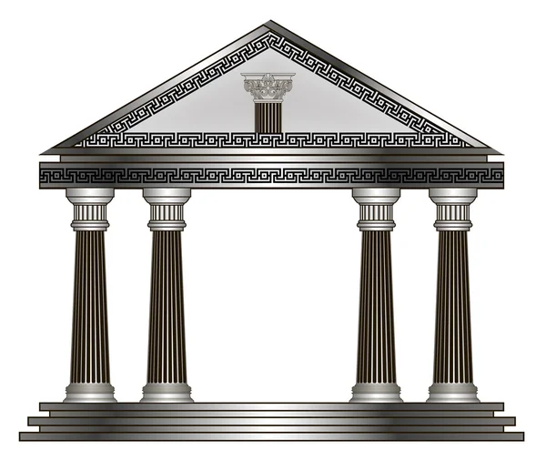 Romeinse, Griekse tempel. eps10 vectorillustratie — Stockvector