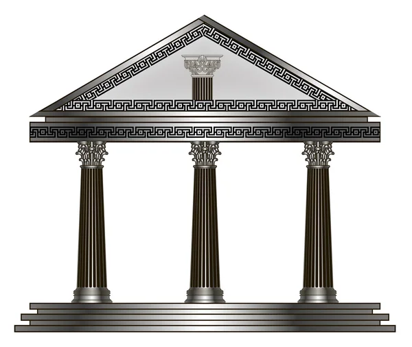 Templo Romano, Griego. ilustración vectorial eps10 — Vector de stock