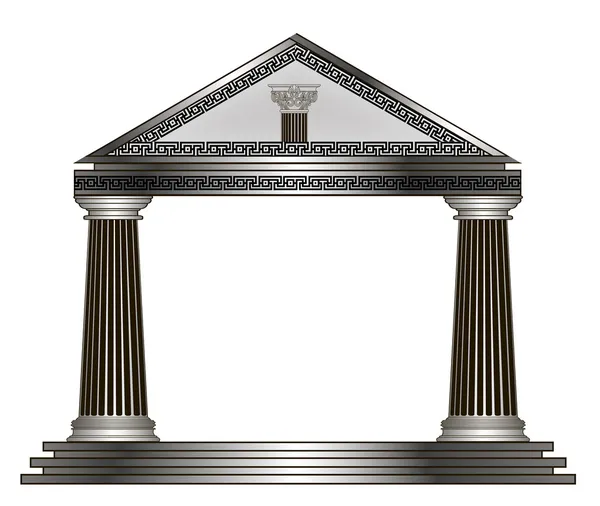 Romeinse, Griekse tempel. eps10 vectorillustratie — Stockvector