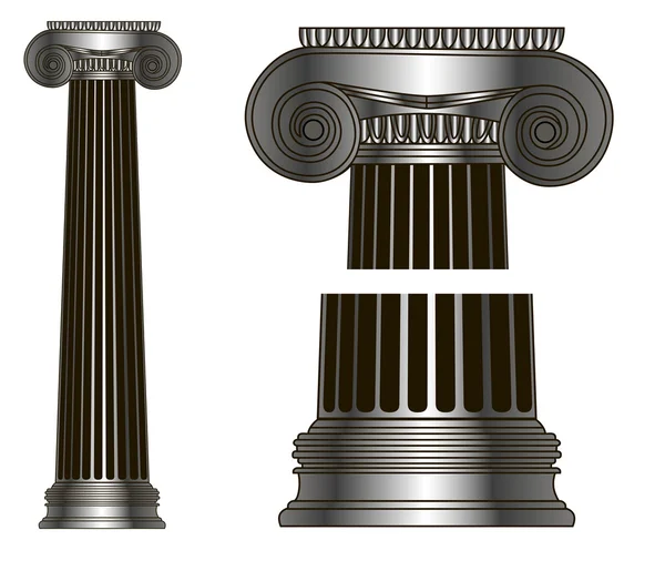 Coluna grega à moda antiga. eps10 ilustração vetorial — Vetor de Stock