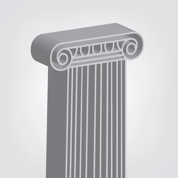 Columna griega de estilo 3d. ilustración vectorial eps10 — Archivo Imágenes Vectoriales