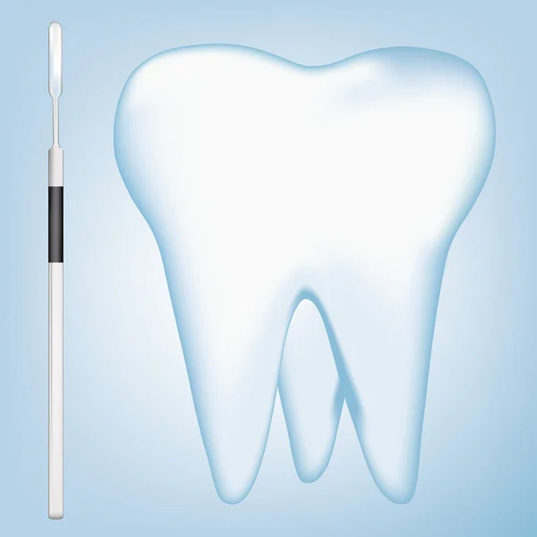 Elementos de diseño de dientes y herramientas dentales. ilustración vectorial eps10 — Archivo Imágenes Vectoriales