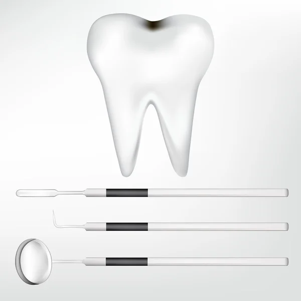 Elementi di progettazione di utensili dentali e dentali. eps10 illustrazione vettoriale — Vettoriale Stock