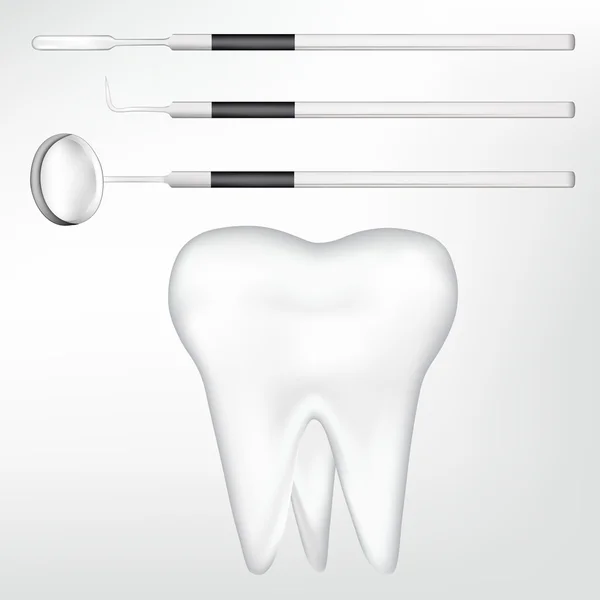 Elementi di progettazione di utensili dentali e dentali. eps10 illustrazione vettoriale — Vettoriale Stock