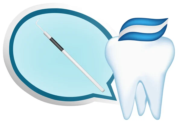 Elementos de diseño de dientes y herramientas dentales. ilustración vectorial eps10 — Archivo Imágenes Vectoriales