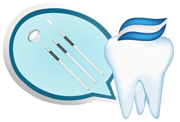 Dents et outils dentaires éléments de conception. illustration vectorielle eps10 — Image vectorielle