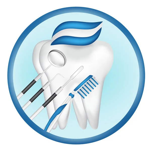 Elementi di progettazione di utensili dentali e dentali. eps10 illustrazione vettoriale — Vettoriale Stock