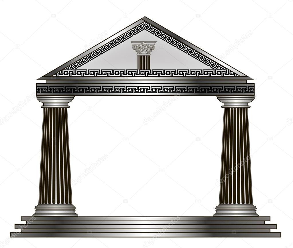 Roman, Greek Temple. eps10 vector illustration