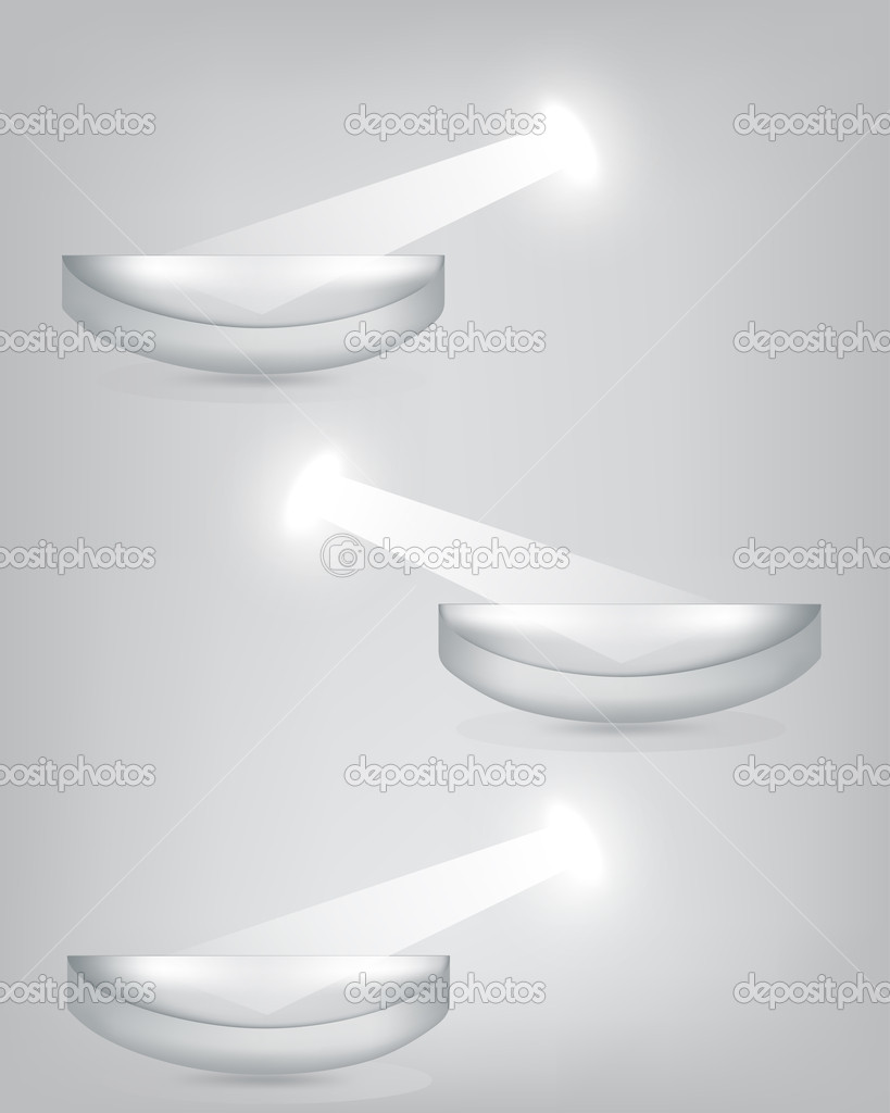 Vector stage spotlight with laser rays. light beams EPS10 illustration