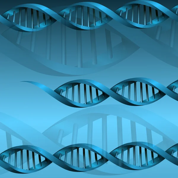 Latar belakang struktur molekul DNA. ilustrasi vektor eps10 - Stok Vektor