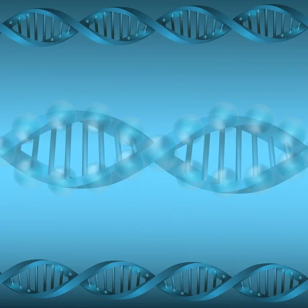 Struttura della molecola di DNA sfondo. eps10 illustrazione vettoriale — Vettoriale Stock