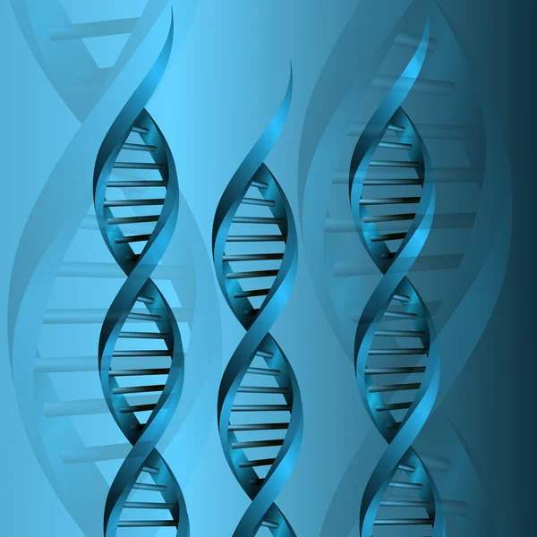 Struttura della molecola di DNA sfondo. eps10 illustrazione vettoriale — Vettoriale Stock