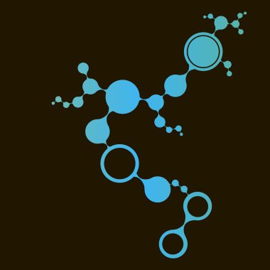 DNA molekülü yapısı arka plan. eps10 vektör çizim