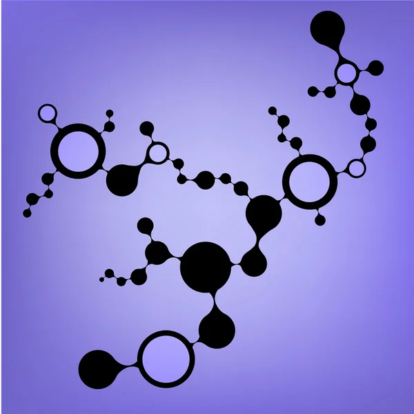 Structure des molécules d'ADN fond. illustration vectorielle eps10 — Image vectorielle