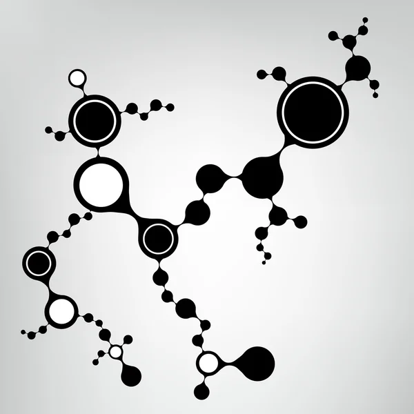 Struttura della molecola di DNA sfondo. eps10 illustrazione vettoriale — Vettoriale Stock