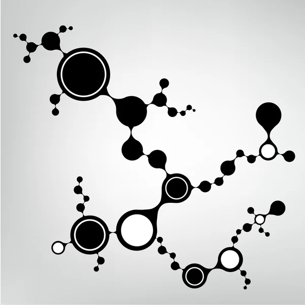 Struttura della molecola di DNA sfondo. eps10 illustrazione vettoriale — Vettoriale Stock