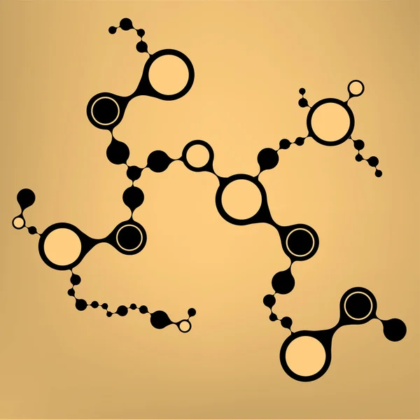 Fondo de estructura de moléculas de ADN. ilustración vectorial eps10 — Vector de stock