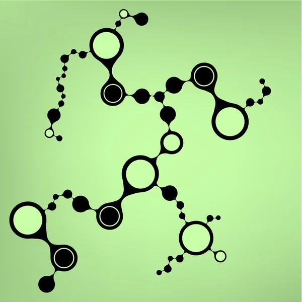 Structure des molécules d'ADN fond. illustration vectorielle eps10 — Image vectorielle