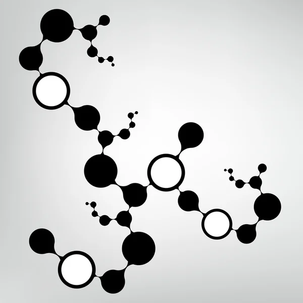 Structure des molécules d'ADN fond. illustration vectorielle eps10 — Image vectorielle