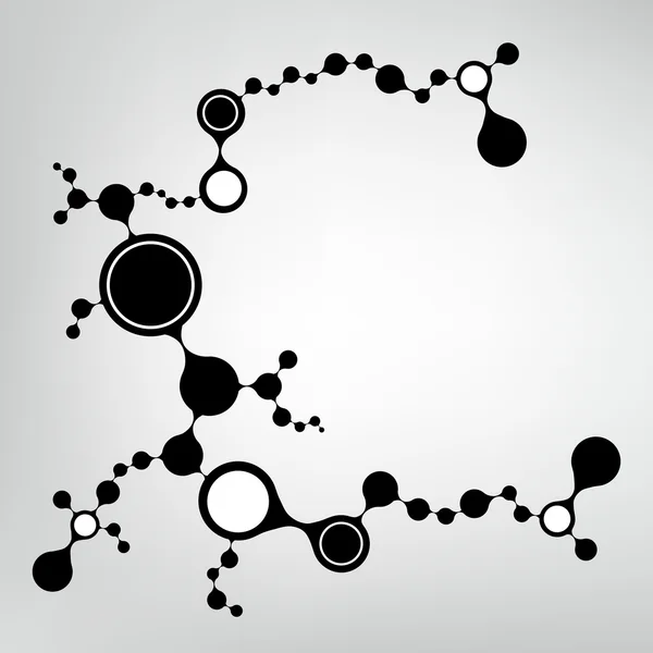 Structure des molécules d'ADN fond. illustration vectorielle eps10 — Image vectorielle