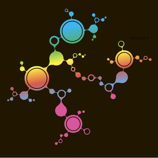 Fondo de estructura de moléculas de ADN. ilustración vectorial eps10 — Archivo Imágenes Vectoriales