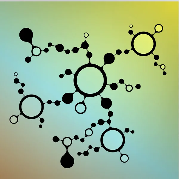 Structure des molécules d'ADN fond. illustration vectorielle eps10 — Image vectorielle