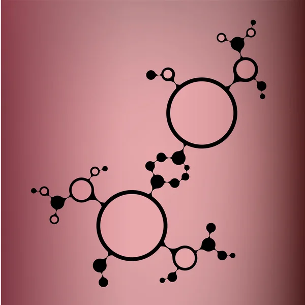 Structure des molécules d'ADN fond. illustration vectorielle eps10 — Image vectorielle