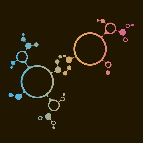 Structure des molécules d'ADN fond. illustration vectorielle eps10 — Image vectorielle