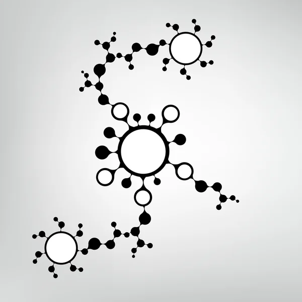 Structure des molécules d'ADN fond. illustration vectorielle eps10 — Image vectorielle