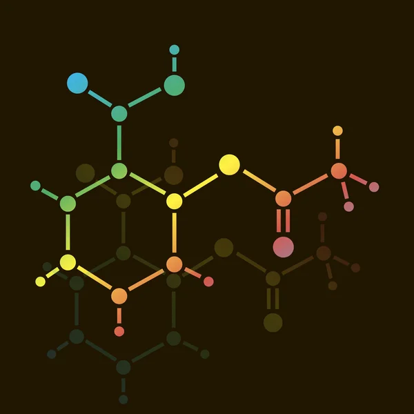 Fondo de estructura de moléculas de ADN. ilustración vectorial eps10 — Archivo Imágenes Vectoriales