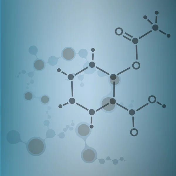 Struttura della molecola di DNA sfondo. eps10 illustrazione vettoriale — Vettoriale Stock