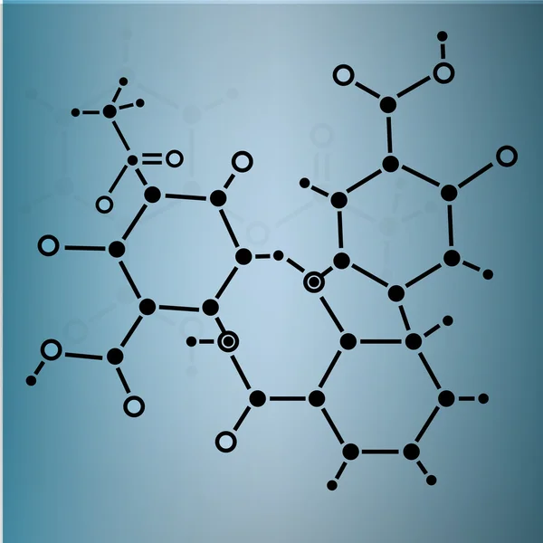 Structure des molécules d'ADN fond. illustration vectorielle eps10 — Image vectorielle