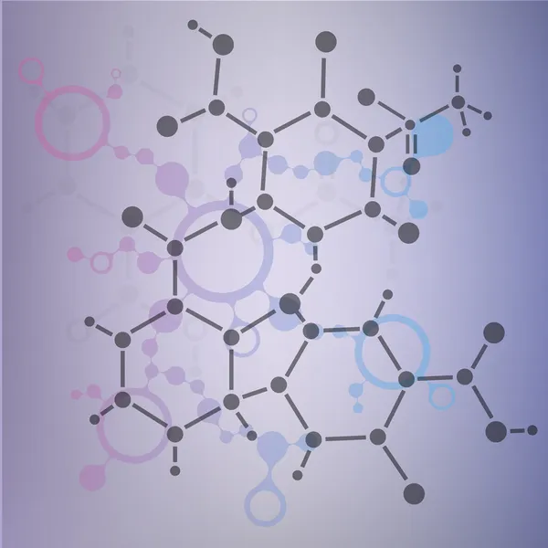 Struttura della molecola di DNA sfondo. eps10 illustrazione vettoriale — Vettoriale Stock