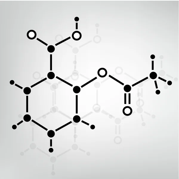 Struttura della molecola di DNA sfondo. eps10 illustrazione vettoriale — Vettoriale Stock