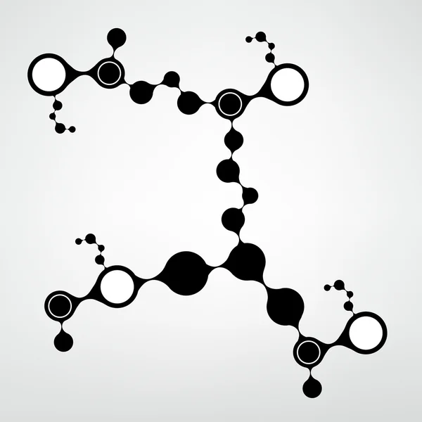 DNA molecuul structuur achtergrond. eps10 vectorillustratie — Stockvector