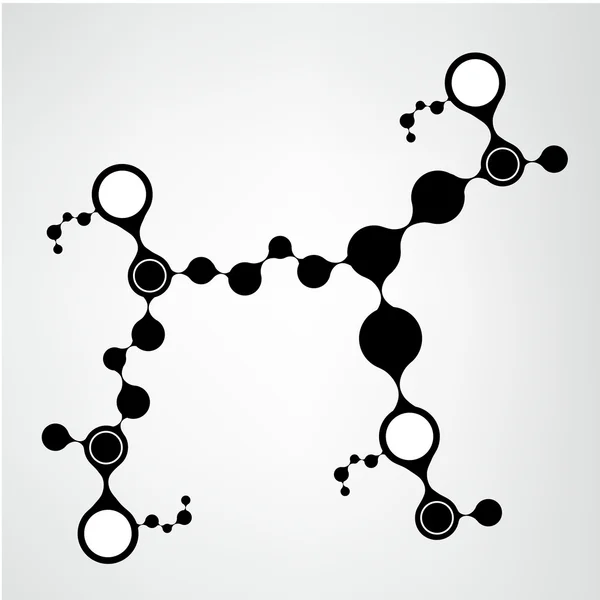 Struttura della molecola di DNA sfondo. eps10 illustrazione vettoriale — Vettoriale Stock