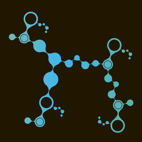 Fondo de estructura de moléculas de ADN. ilustración vectorial eps10 — Archivo Imágenes Vectoriales