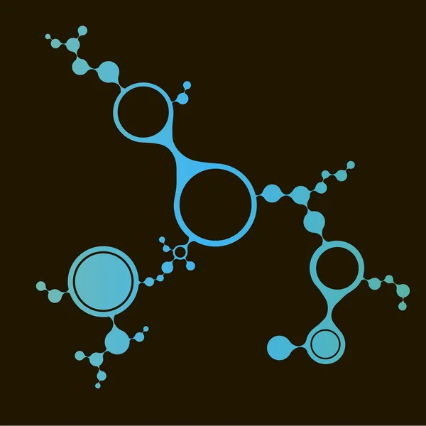 Structure des molécules d'ADN fond. illustration vectorielle eps10 — Image vectorielle