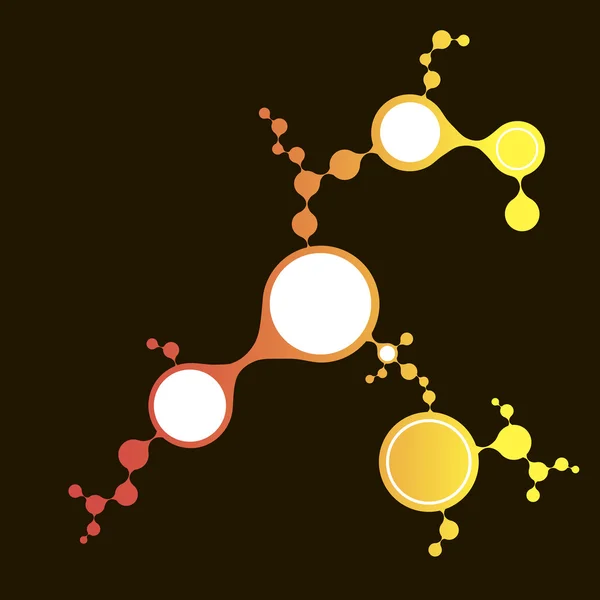 Structure des molécules d'ADN fond. illustration vectorielle eps10 — Image vectorielle