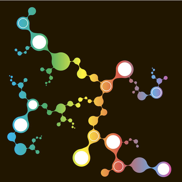 DNA molecule structure background. eps10 vector illustration