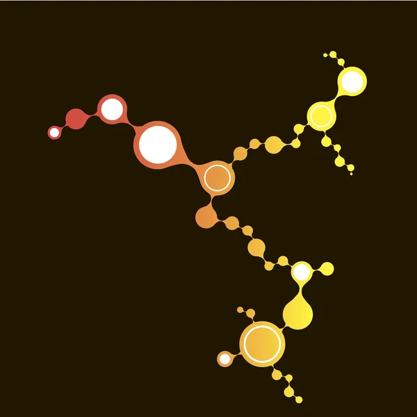 DNA molecuul structuur achtergrond. eps10 vectorillustratie — Stockvector